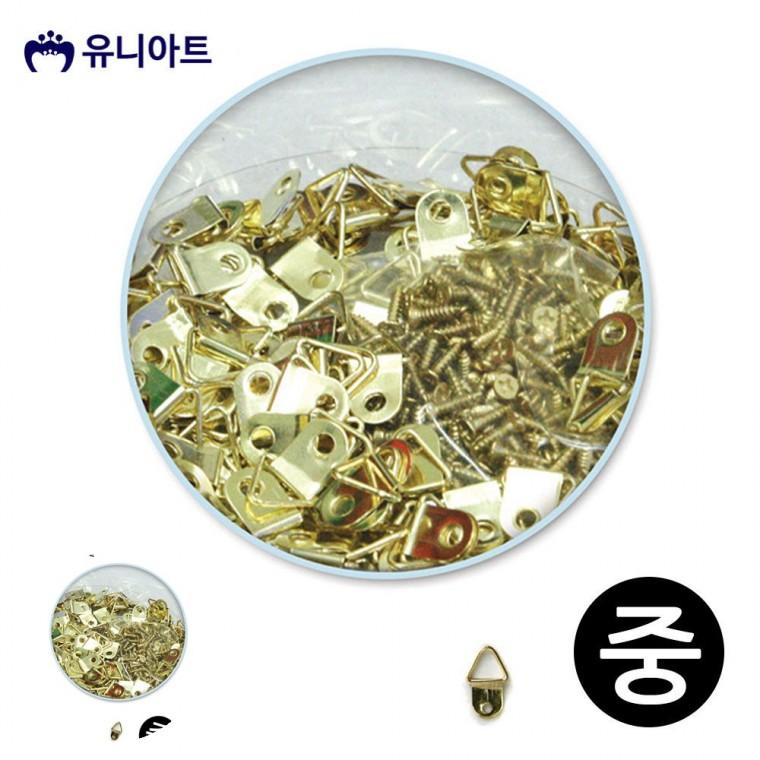 액자후크 벽액자걸이 벽액자후크 액자걸이핀 액자걸이고리 액자고리 나사 중 1통
