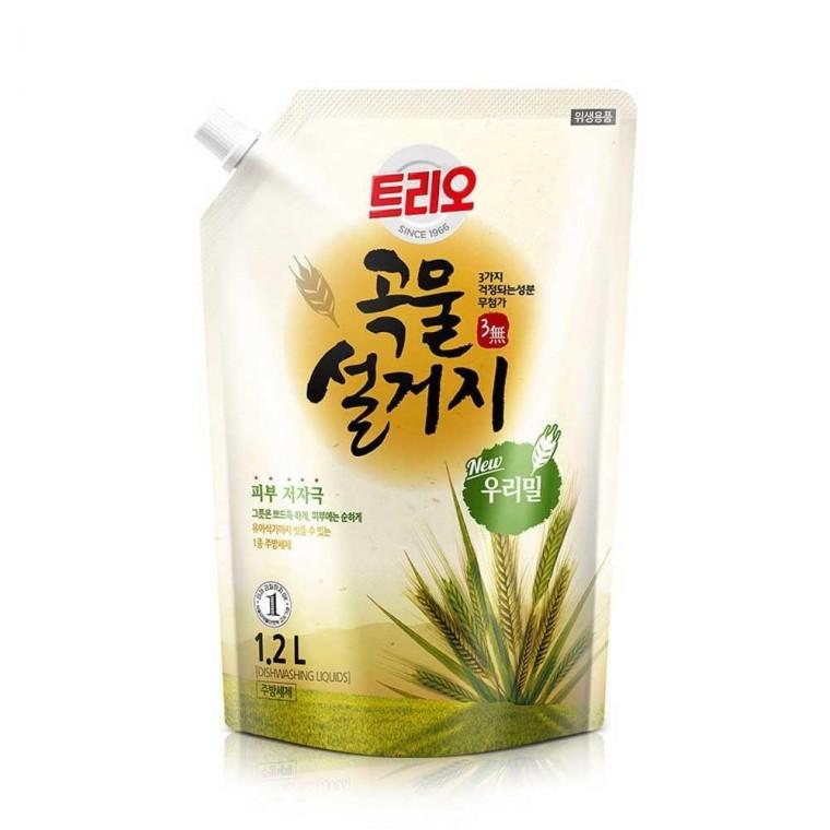 트리오 곡물 설거지 우리밀 1.2L 리필