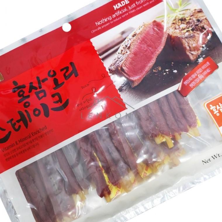 애완견간식 홍삼오리스테이크 스틱 강아지오리육포 강아지간식오리고기육포 강아지간식저키 강아지간식져키