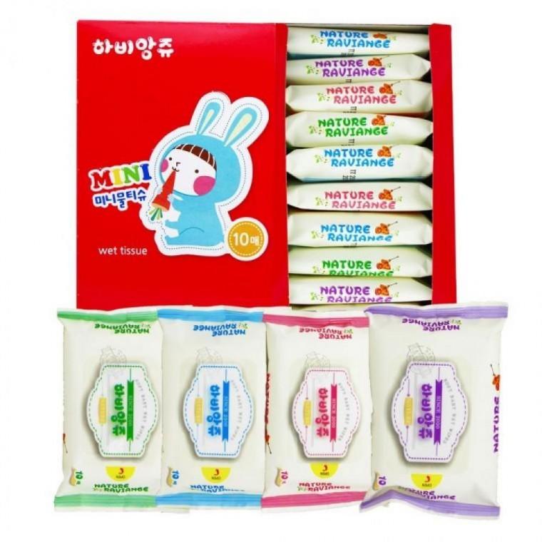 하비 앙쥬 미니 물티슈 10매 입