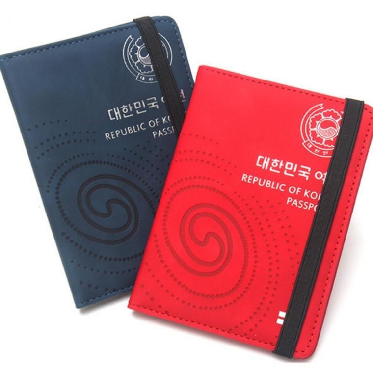 RFID차단 여행용 휴대용 여권 파우치 지갑 케이스