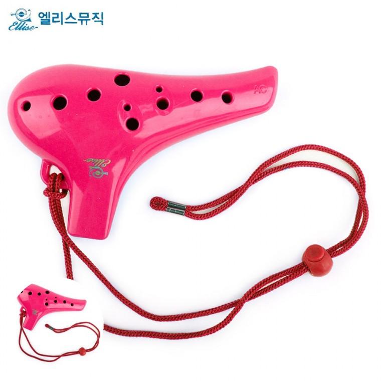 유치원오카리나 초보자오카리나 취미악기 음악교육 오카리나연습용 오카리나 알토C 핑크
