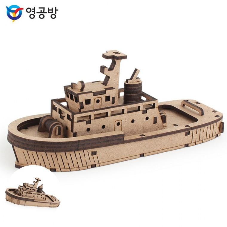나무판모형만들기 목재모형 만들기키트 목재조립 피규어 영플래닛 터그보트