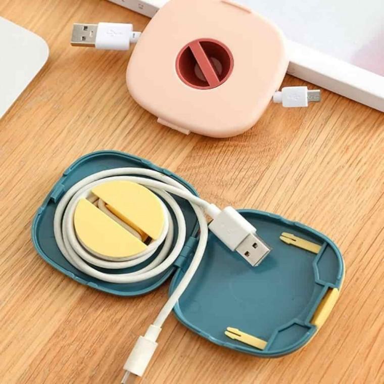디지털파우치 이어폰가방 미니파우치 이어폰케이스 이어폰줄감개