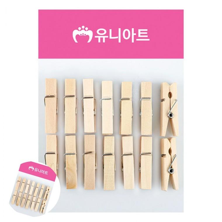 사진걸이집게 사진집게 메모꽂이 가랜드집게 소품걸이 나무집게 중 원목