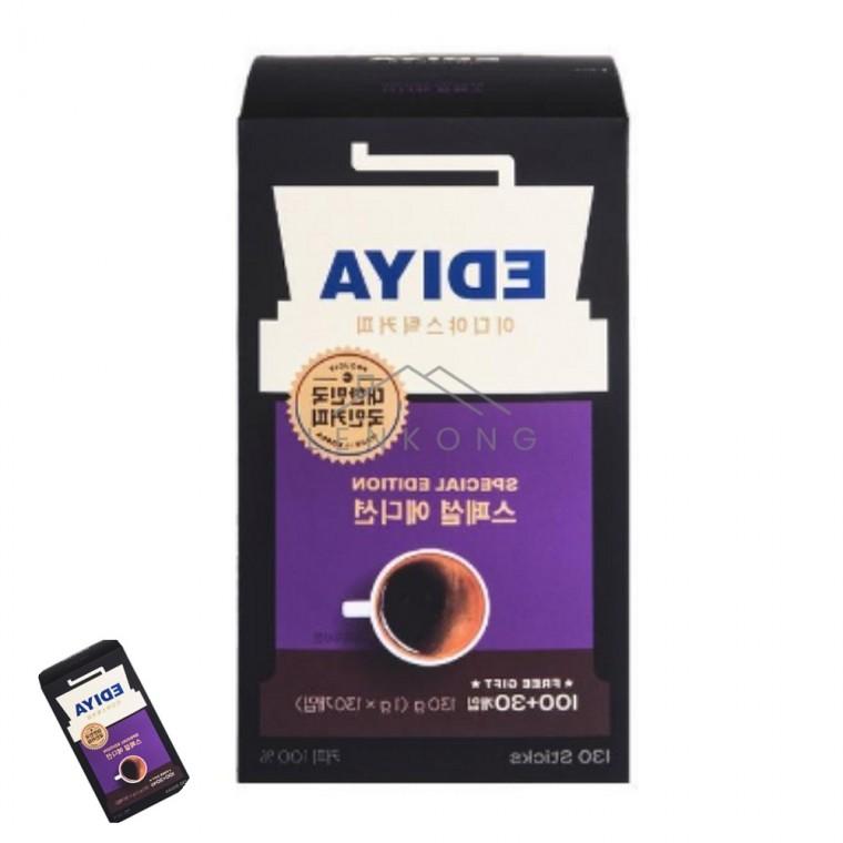 이디야 스페셜 블렌딩 아메리카노 1.0gx100+30T 일회용커피 부드러운블랙 블랙커피 마일드커피 스틱커피