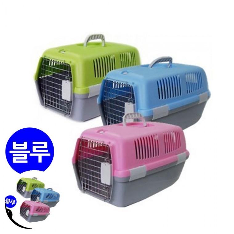 애견이동가방 중형견이동가방 반려견이동가방 강아지캐리어 강아지이동캐리어 칼라 애견용 이동장 블루 S