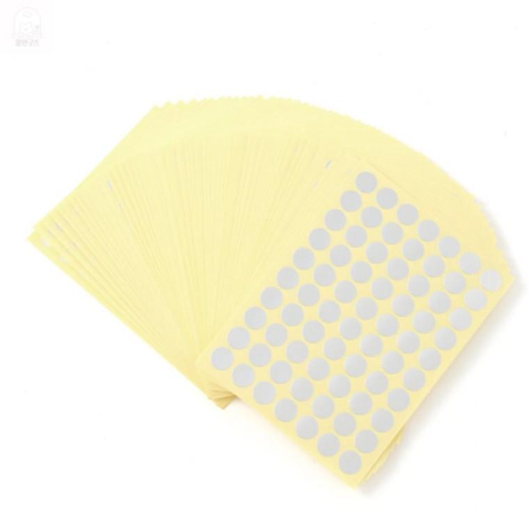 10mm 컬러 원형 스티커 60매 원형스티커제작 넘버링스티커 디자인스티커 도무송스티커 원형라벨스티커