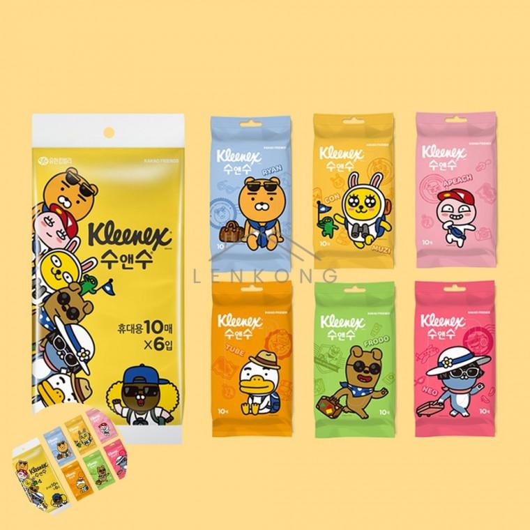 물티슈 10매x6입 휴대용물티슈 미니물티슈 홍보용물티슈 판촉물티슈 물티슈판촉물