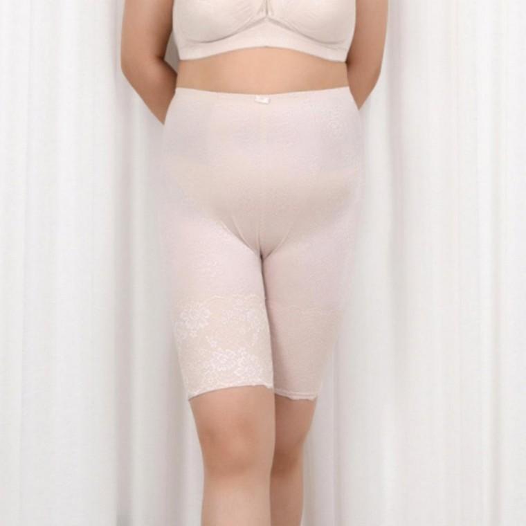 여성 플라워 이너 스판 레이스 롱 빅사이즈 사각 거들