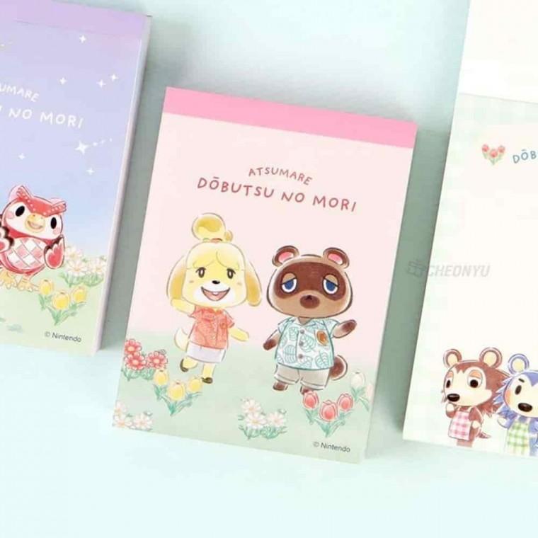 메세지카드 일러스트메모지 귀여운메모 캐릭터메모지 동물의숲 미니메모