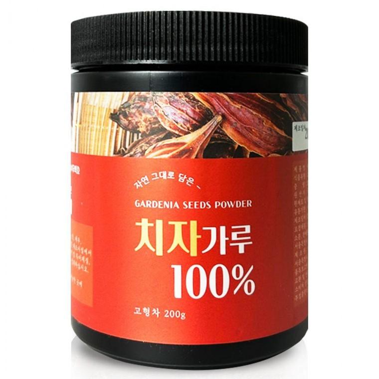 헬로우그린 국산 치자 가루 분말 200g(통) 치자 열매