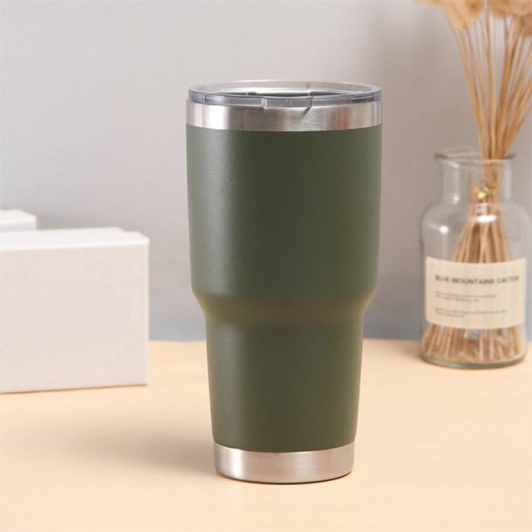 밀폐뚜껑 텀블러 850ml 그린 캠핑보냉텀블러