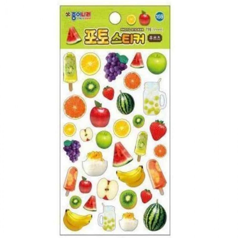 다꾸템 다꾸용품 과일스티커 다이어리꾸미기 포토스티커