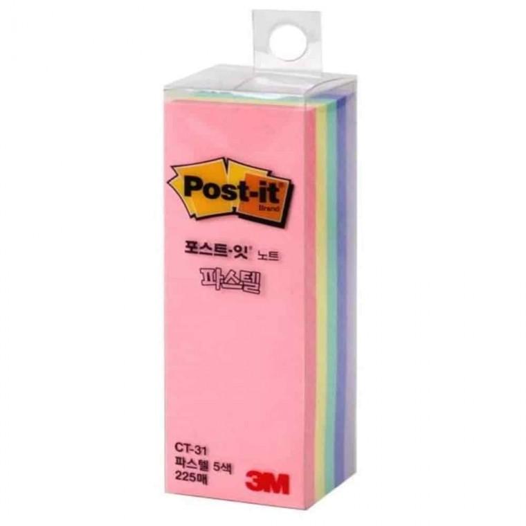 사각메모지 다이어리메모 독서메모 큐브메모지 포스트잇 큐브 파스텔 25x76