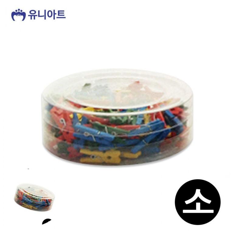 소품걸이 엽서걸이 메모걸이 사진집게 가랜드집게 칼라 나무집게 소 통