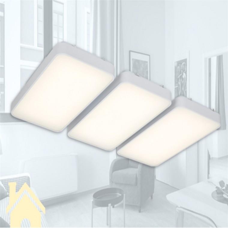 LED 거실등 6등 150W 주백색 거실조명 사각등교체