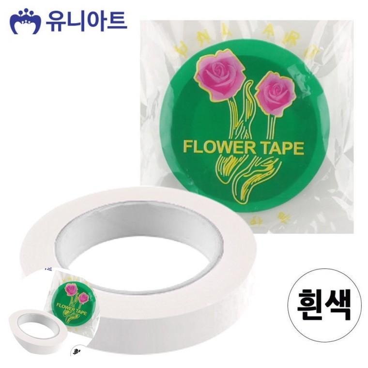 플로랄테이프 원예테이프 포장테이프 페이퍼테이프 접착테이프 흰색 꽃테이프