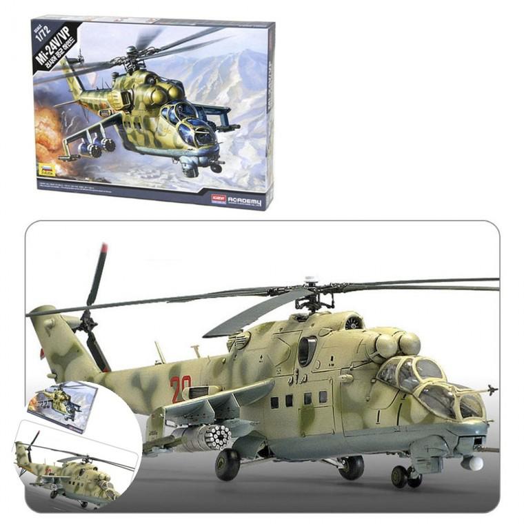 밀리터리조립 장난감조립 모형완구 모형조립 프라모델놀이 Mi-24V.VP 러시아 공격형 헬기 1대72