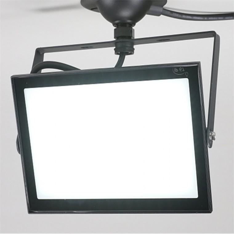 LED 사각 투광기 블랙 70W 주광색 산업용조명 LED주차장등