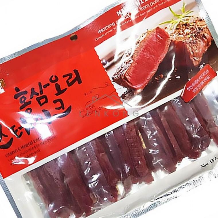펫간식 홍삼오리스테이크 슬라이스 강아지간식 반려견간식 강아지육포 강아지건강간식 강아지홍삼간식