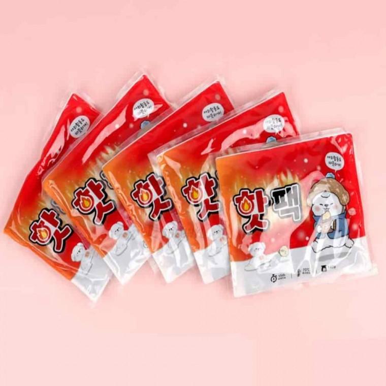 포켓용핫팩 군인핫팩 휴대용핫팩 흔드는핫팩 이리눕개 핫팩 5p 랜덤