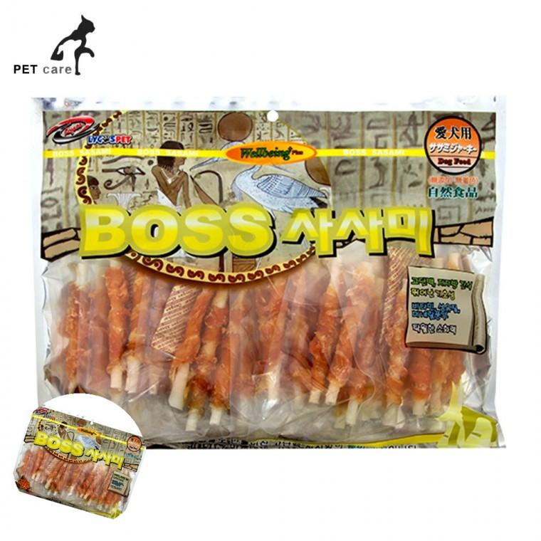덴탈껌 애견덴탈껌 반려견덴탈껌 강아지치석껌 강아지양치껌 BOSS 스틱 사사미껌 500g