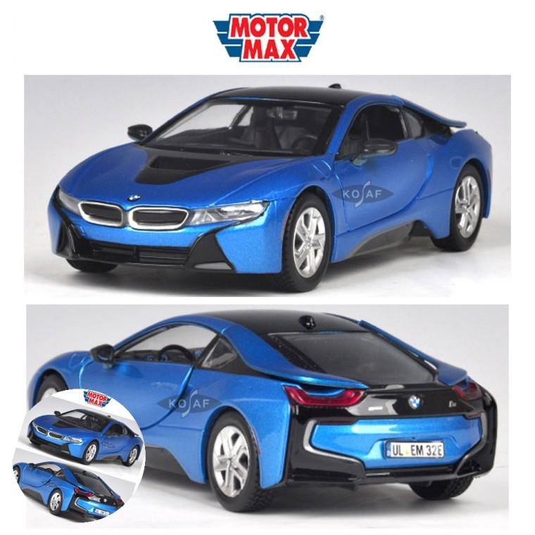 자동차모형 미니카 자동차피규어 자동차모형수집 피규어장식 1대24 2018 BMW i8 쿠페 블루