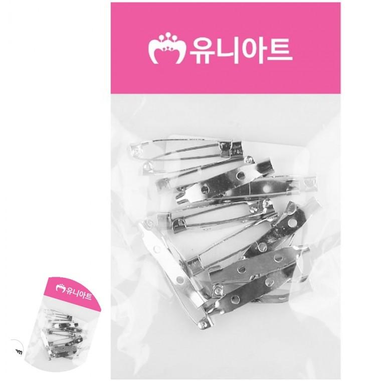 수선핀 실버옷핀 바느질핀 브로치핀 고정핀 일자핀 32mm 15개입