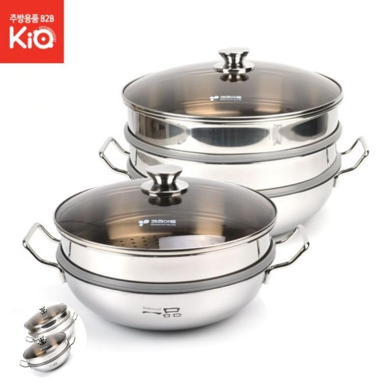 찜냄비 업소용찜솥 2단찜솥 스텐찜통 양은찜솥 인덕션찜기