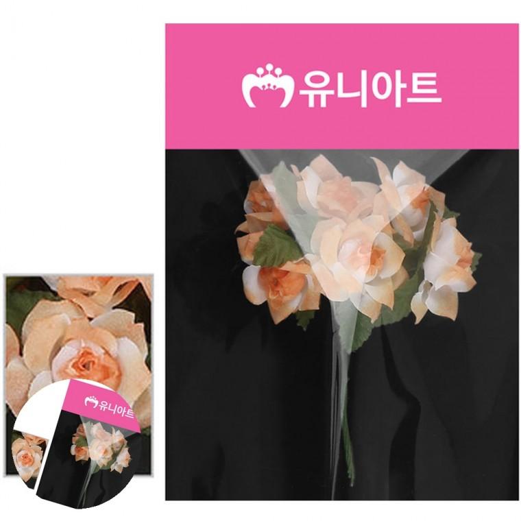인조꽃 조화꽃장식 인테리어조화 인테리어인조꽃 가짜꽃소품 각장미 주황
