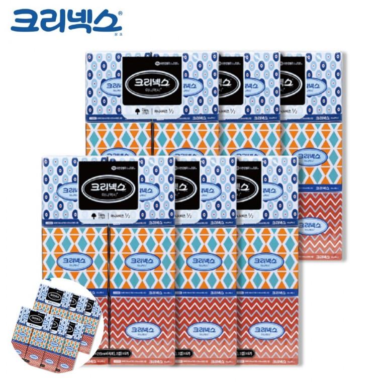 미니티슈 차량용티슈 각티슈 미니미용티슈 미니각티슈 미용티슈 미니맥시 250매 6각 x 6개