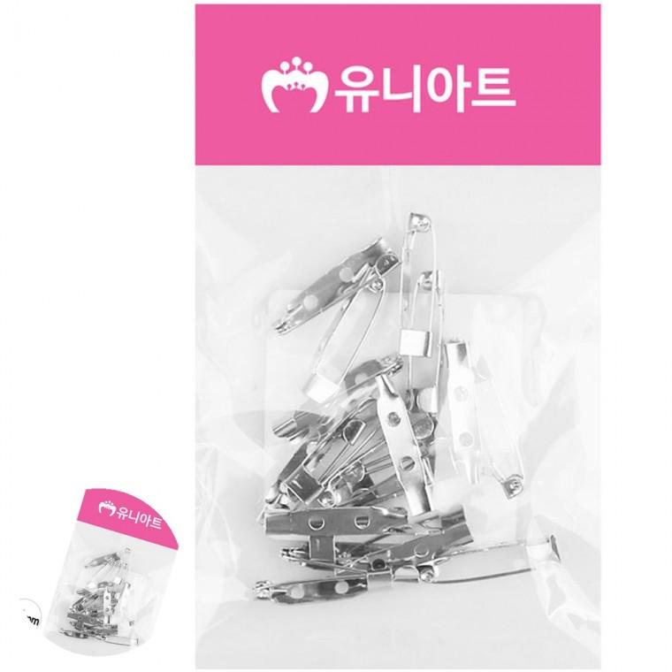 수선핀 브로치옷핀 뱃지핀 뱃지옷핀 고정핀 일자핀 25mm 20개입