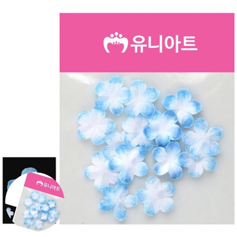 조화장식 컬러조화꽃잎 인조꽃 조화꽃잎 인조조화 싸리꽃 흰색 파랑