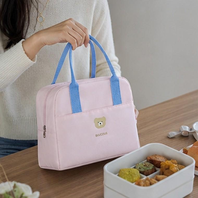 피크닉 도시락 보온보냉 가방 쿨러백 방수 지퍼형 두꺼운 손잡이 온도 유지