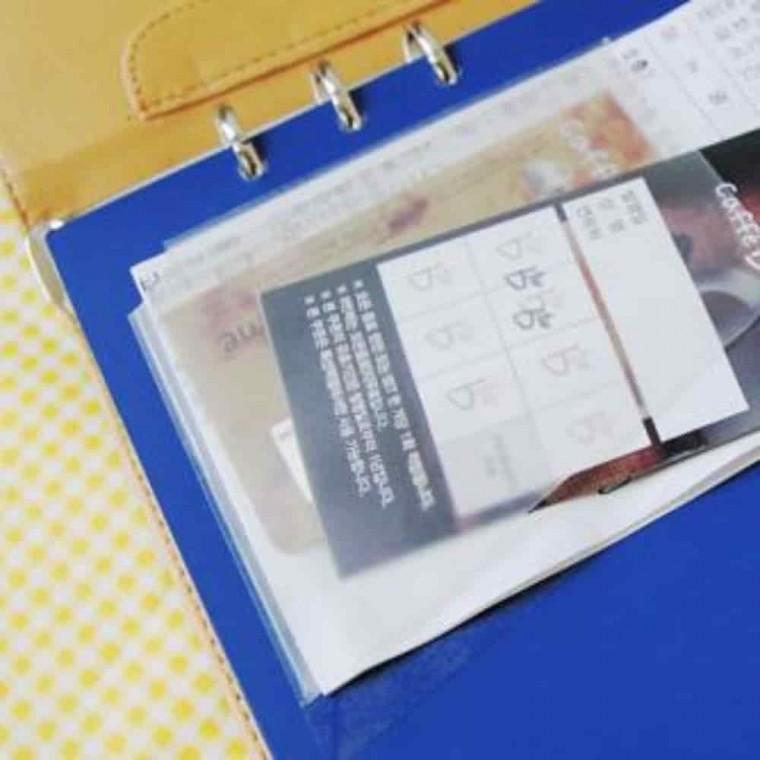 코너스틱 대형 100매 명함홀더 라벨테이프 명함꽃이 명함포켓