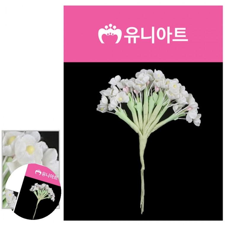 가짜꽃다발 인테리어조화꽃 조화다발 조화식물인테리어소품 인테리어조화 물망초꽃 흰색