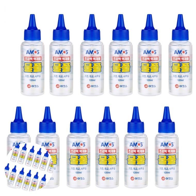 종이풀 종이접착제 종이본드 액체접착제 우체국풀 초강력 액체풀 물풀 120ml 12개입