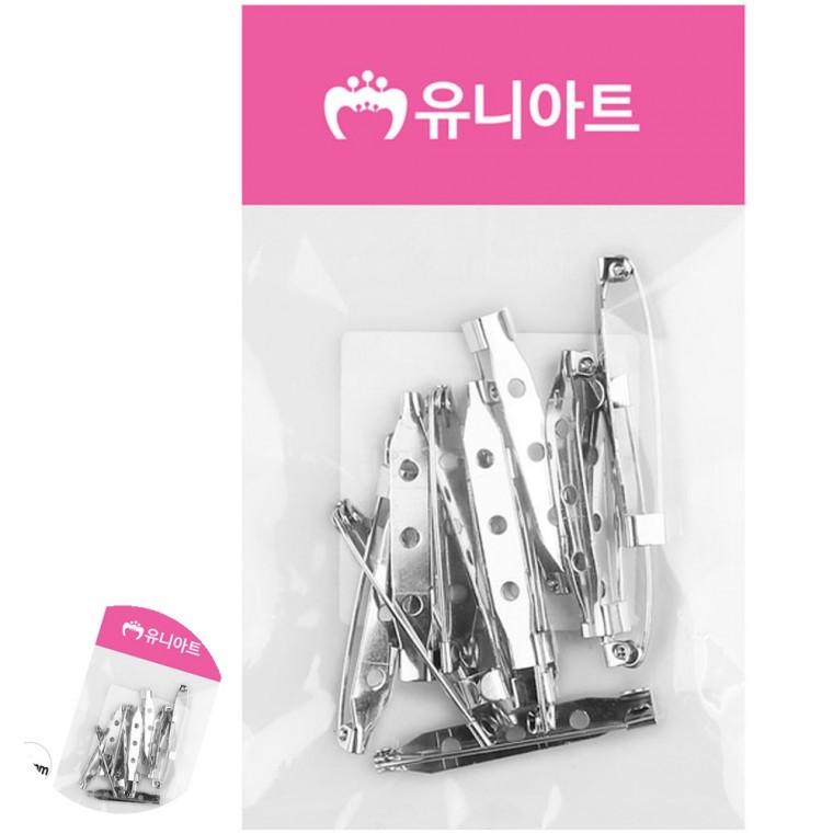 브로치재료 브로치핀 브로치옷핀 바느질핀 수선핀 일자핀 38mm 13개입