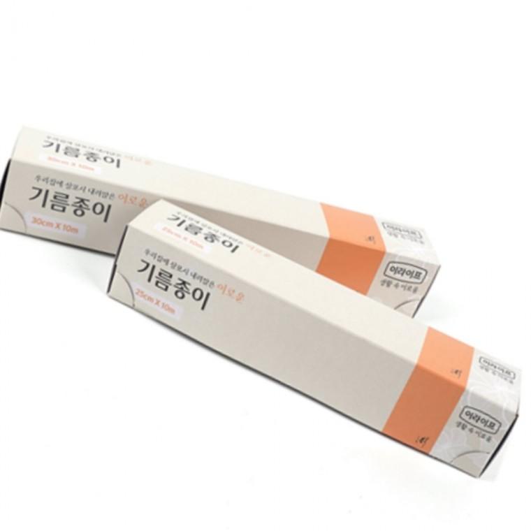 호일형 기름종이10M 롯데기름종이 음식기름기제거