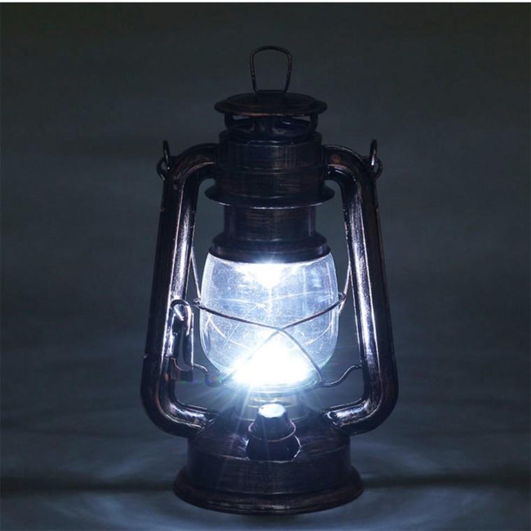 LED 캠핑램프 25cm 브론즈 백색전구 야외용 LED램프