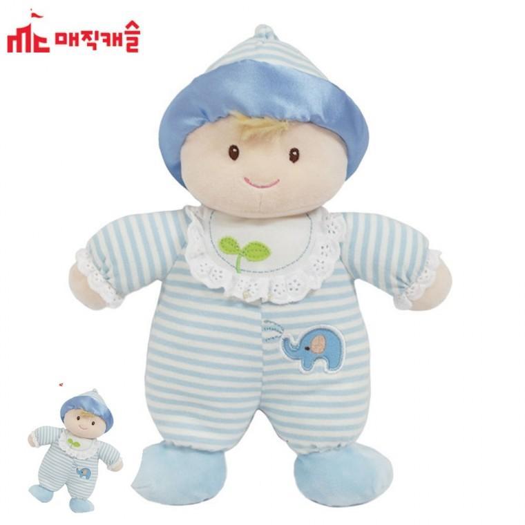 아기애착인형 아기수면인형 유아장난감 여아장난감 애기애착인형 애착인형 와플 블루