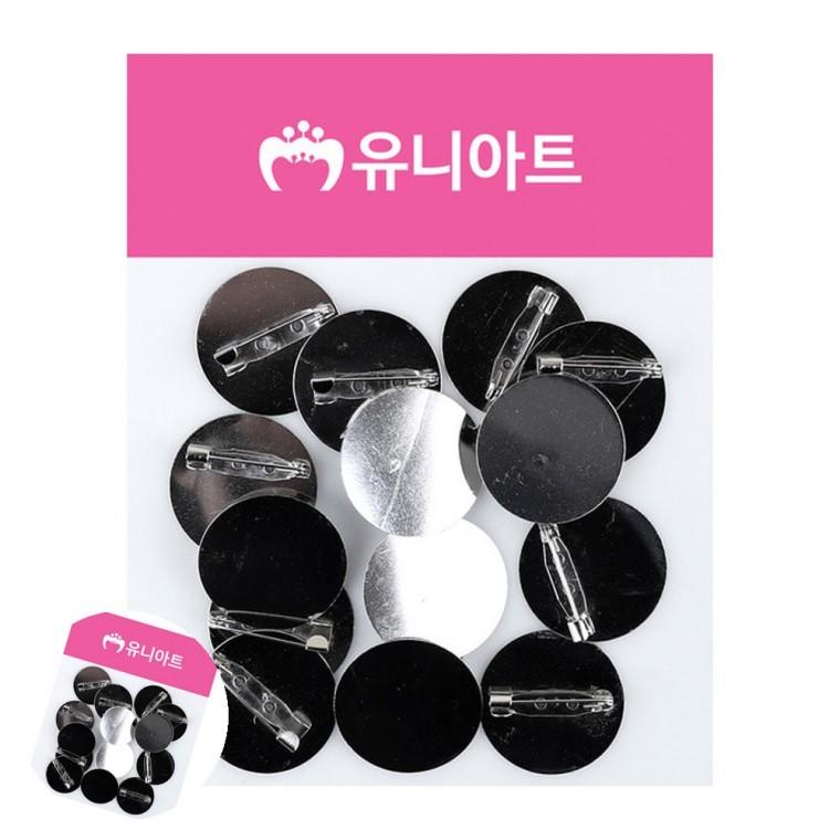 브로치핀 코사지핀부자재 옷핀브로치재료 뒤꽂이부자재 코사지핀재료 민자 코사지핀 30mm