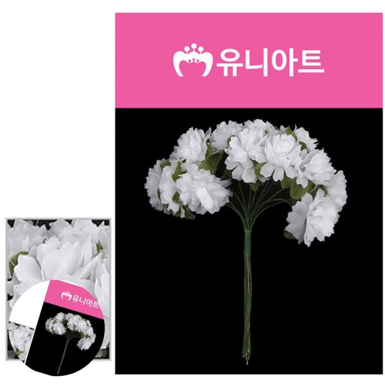 가짜꽃 가짜꽃다발 조화꽃송이 꽃다발조화 가짜꽃소품 소국화 흰색