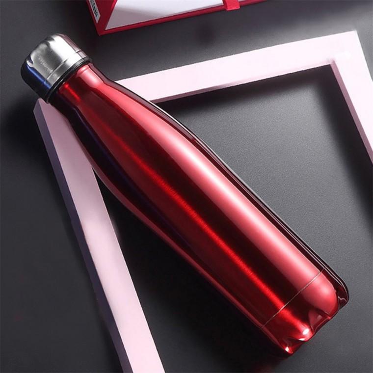 500ml 유광 보온병 레드 일상용 보온병