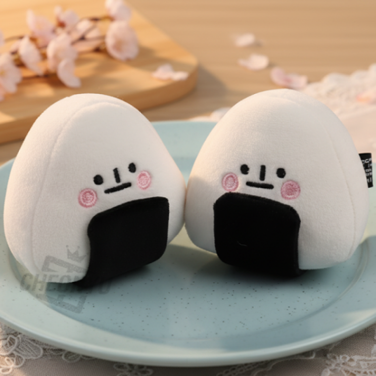 삼각김밥 봉제 인형 키링 가방고리 소품