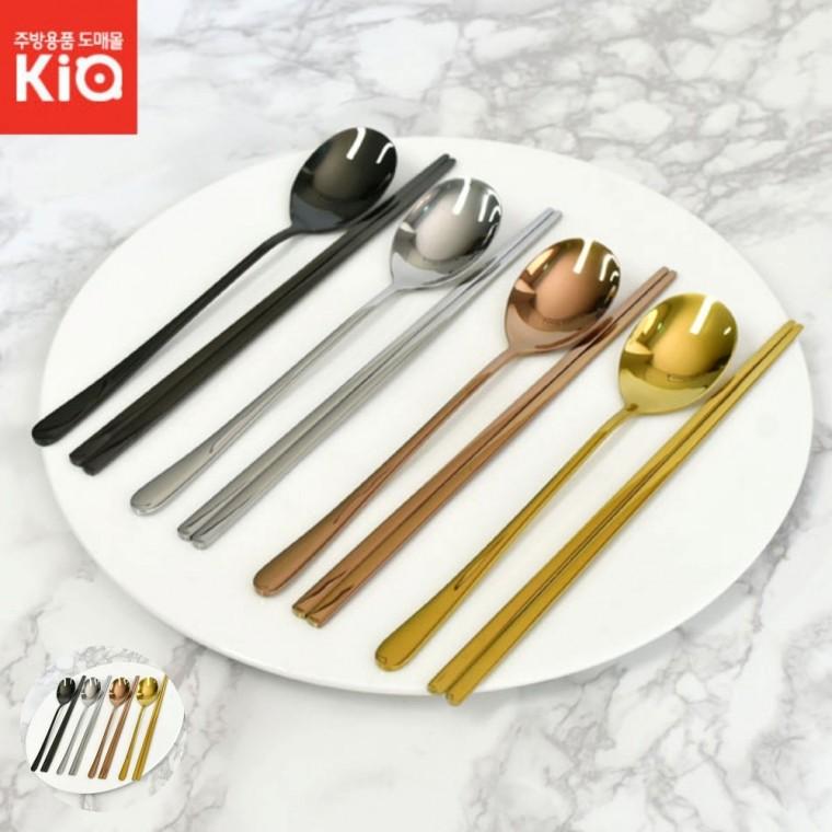 식당수저 수저셋트 수저세트 가족수저 가정용수저세트 티타늄젓가락