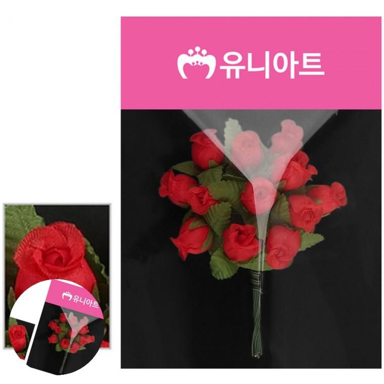 가짜꽃다발 인조조화 인테리어조화 인테리어인조꽃 조화꽃장식 항장미 빨강