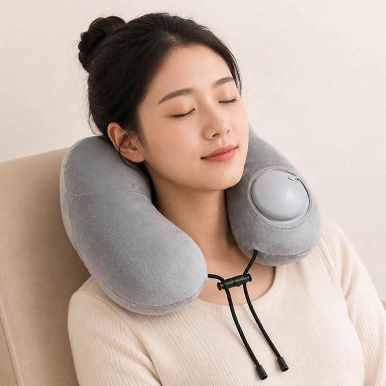여행 용목 베개 에어목 쿠션 펌프 식목 넥쿠션 비행기목 휴대 받침 U자목 차량 출장
