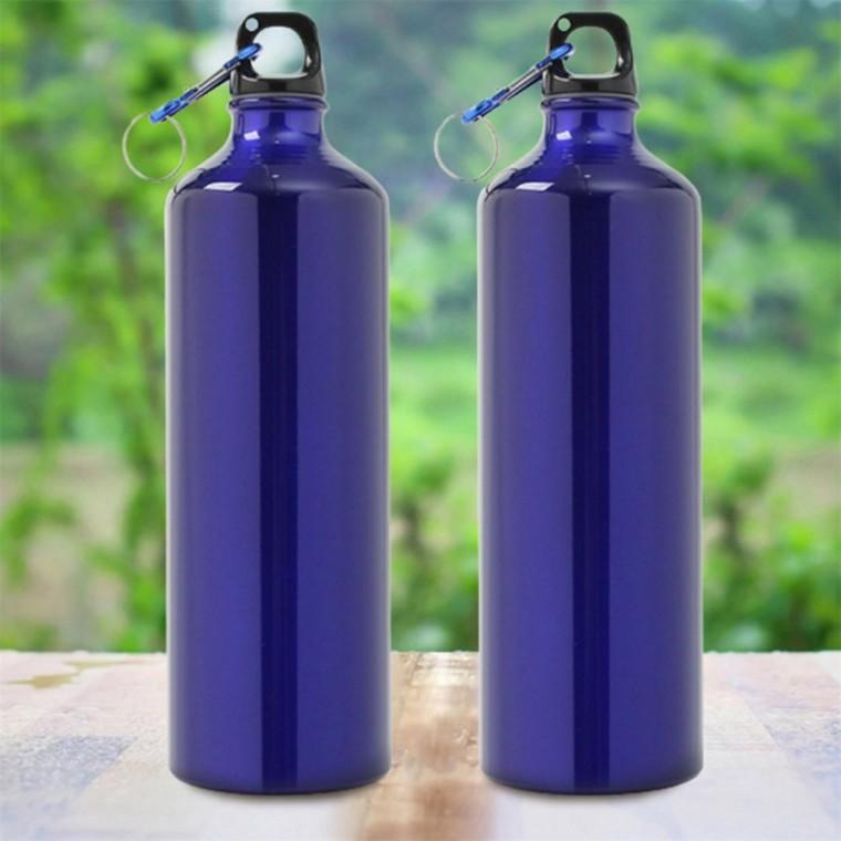 아웃도어 스포츠 물병 2개 750ml 블루 누수방지물병